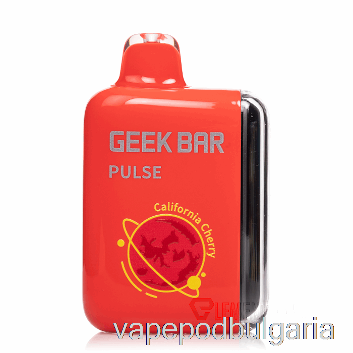 Vape Течности Geek Bar Pulse 15000 калифорнийска череша за еднократна употреба